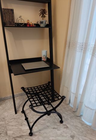 Descalzadora o banqueta forja negra