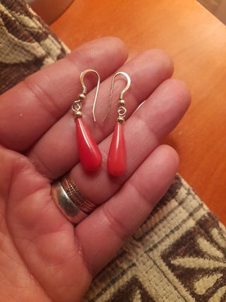 Pendientes de coral