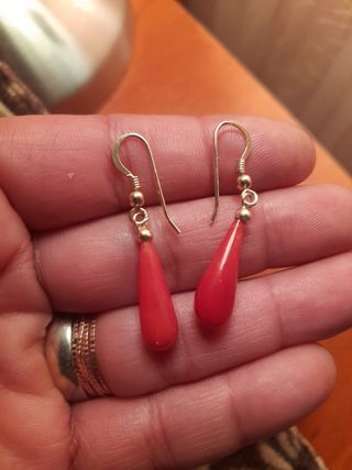 Pendientes de coral