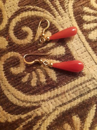 Pendientes de coral