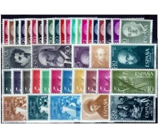 SELLOS ESPAÑA AÑO COMPLETO 1955. NUEVOS