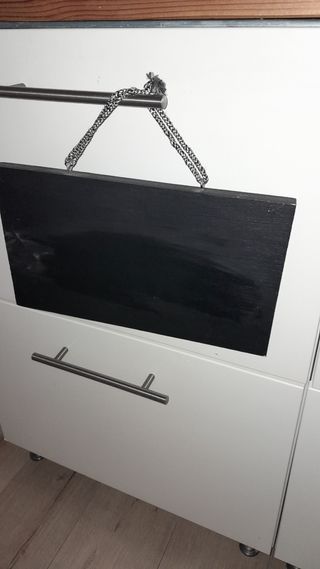 Pizarra de madera decorativa. Handmade