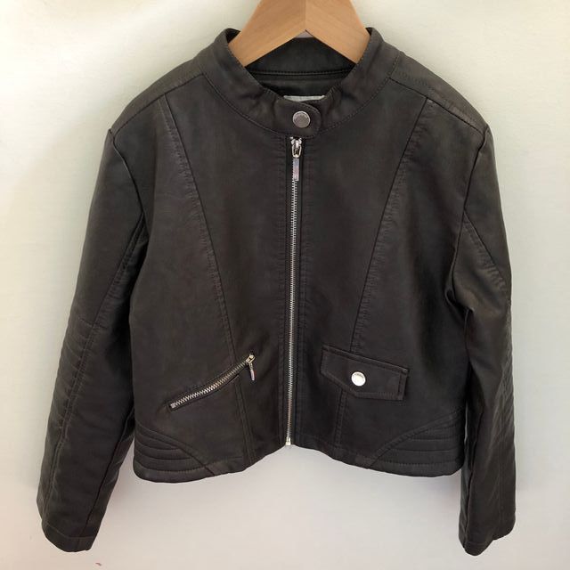 Cazadora polipiel niña negra Mayoral