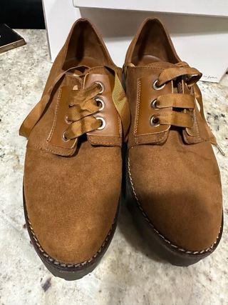 Zapatos piel cordones