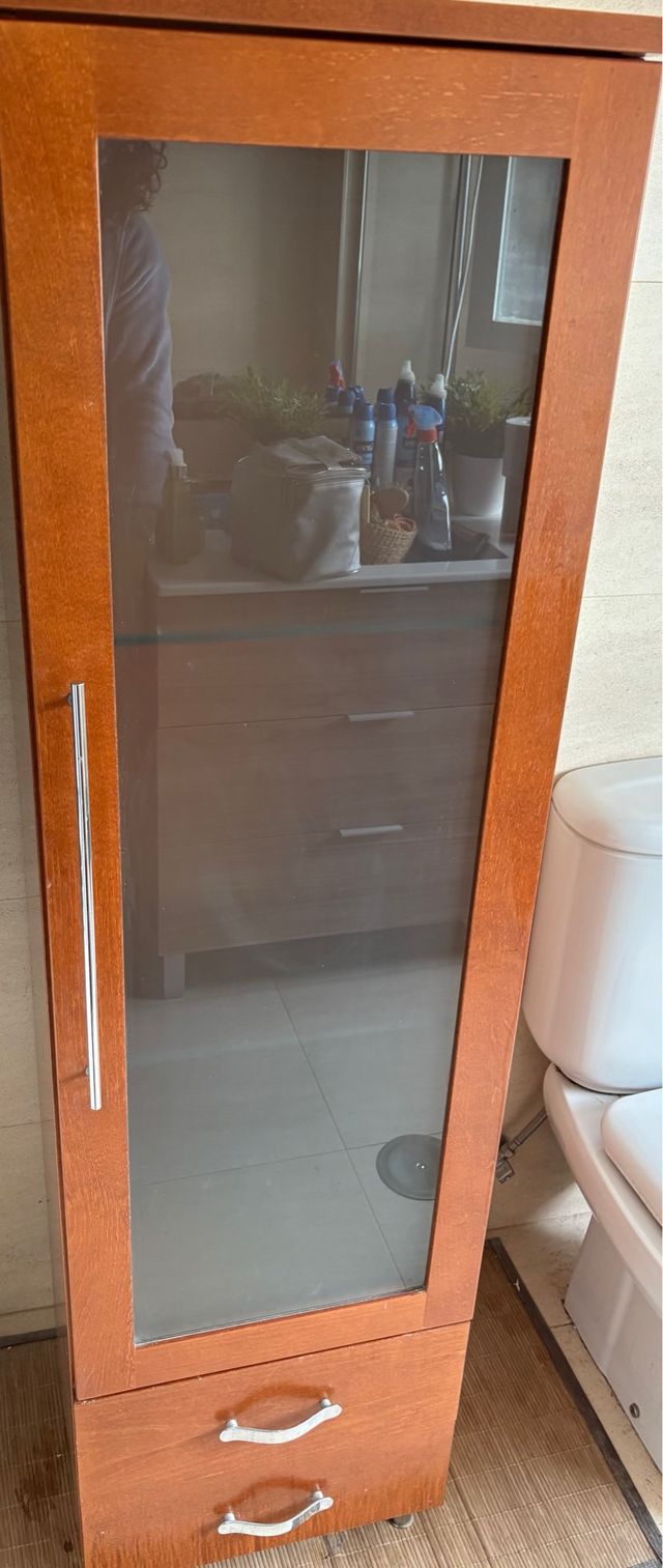 COLUMNA BAÑO COLOR CEREZO MARCA PORCELANOSA