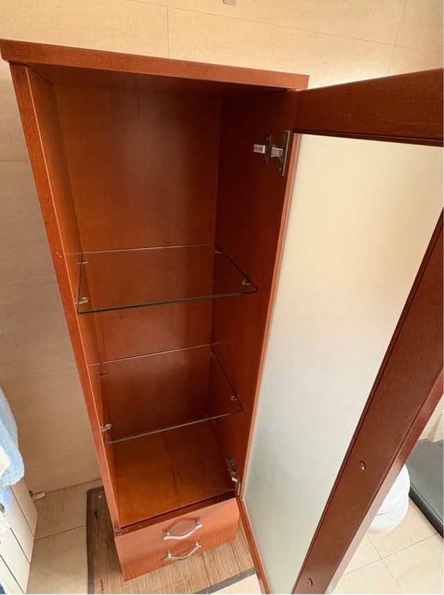 COLUMNA BAÑO COLOR CEREZO MARCA PORCELANOSA