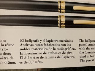 Pluma estilográfica y bolígrafo