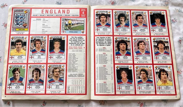 Álbum cromos mundial España 82