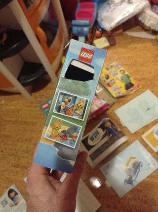 Lote de 3 cajas lego vacias y 9 manuales