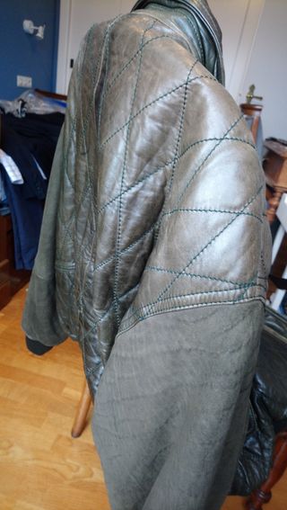 Cazadora de piel tipo aviador