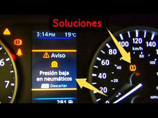 Soluciones, avisador baja presión neumáticos.