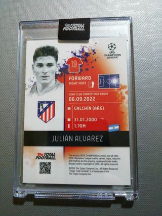 Julián Álvarez topps total football atlético 