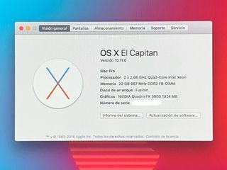 Mac Pro con Protools/StudioOne/Cubase/EZ Drummer