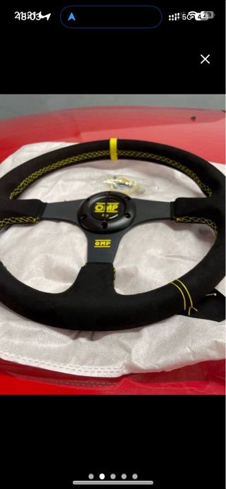 Volante alcantara plano