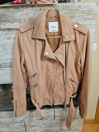 Chaqueta piel Mango