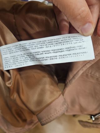 Chaqueta piel Mango
