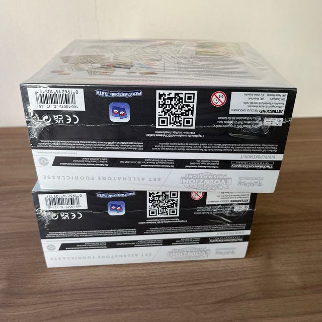 2 x ETB Evoluzioni Prismatiche Pokèmon set Allenat