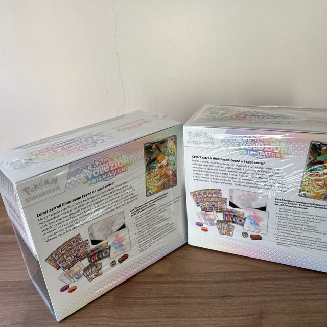 2 x ETB Evoluzioni Prismatiche Pokèmon set Allenat