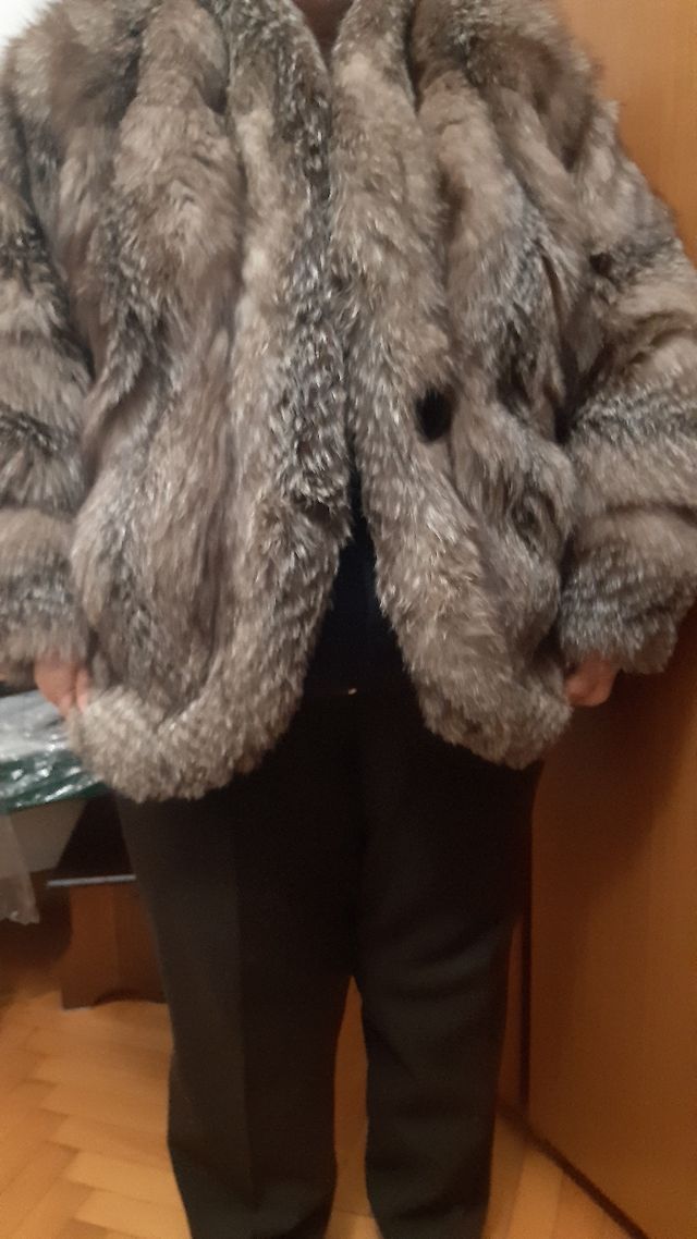 Pelliccia di volpe argentata