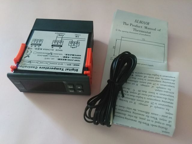 Termostato digital 12V com sensor externo