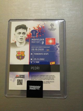 Pedri Barcelona Topps total football 