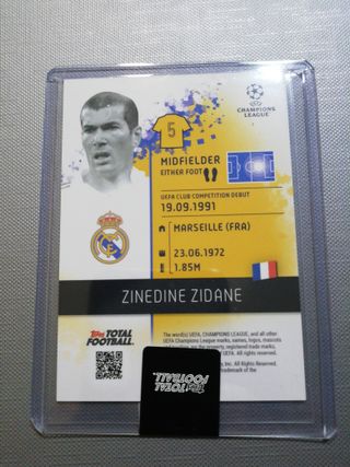 Zidane topps total football Real Madrid 