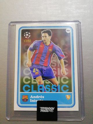 Iniesta topps total football Barcelona 