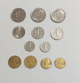 Lote de monedas de Francia