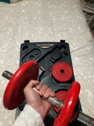 Pesas salter y mancuerna