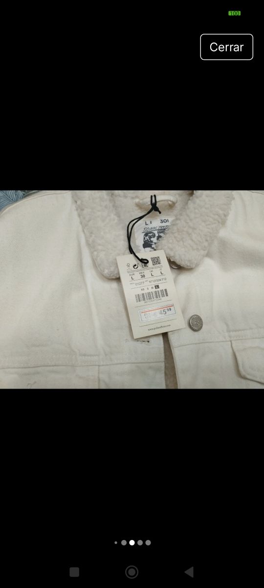 Chaqueta oversiz talla L