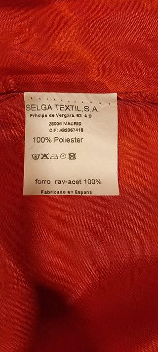 Falda midi antelina naranja