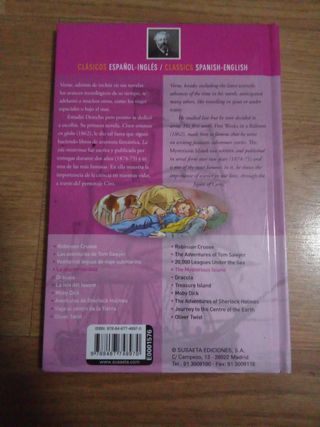LOTE 4 LIBROS CLÁSICOS ESPAÑOL-INGLÉS
