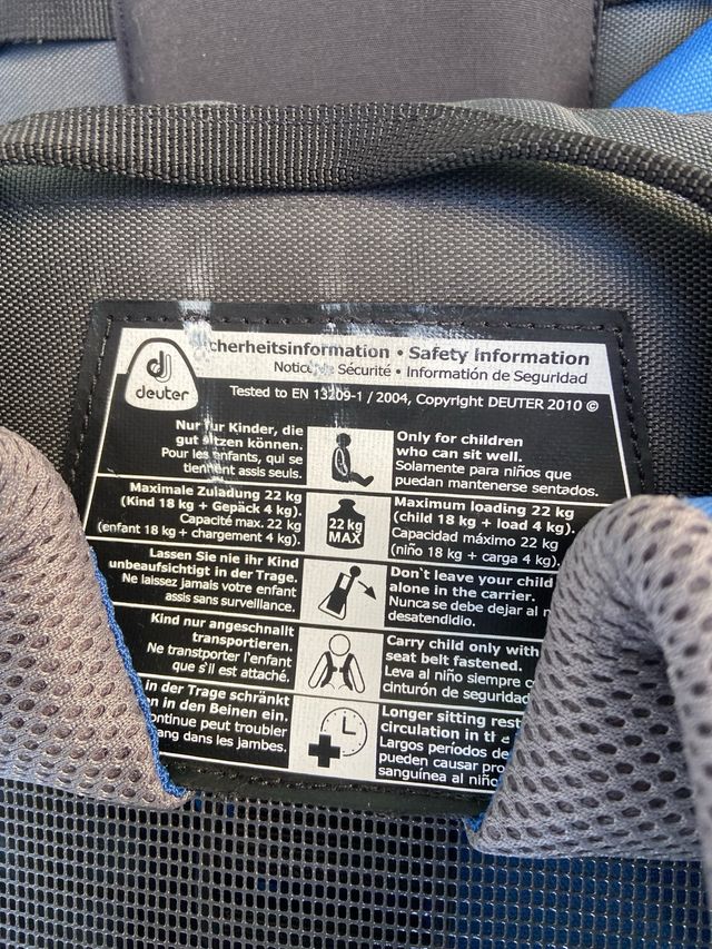 Zaino da montagna porta bambino Deuter