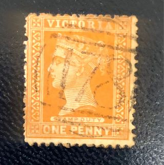 Bonito sello Victoriano 1891 Australia