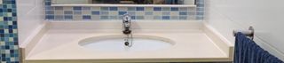 Lavabo con piedra de mármol