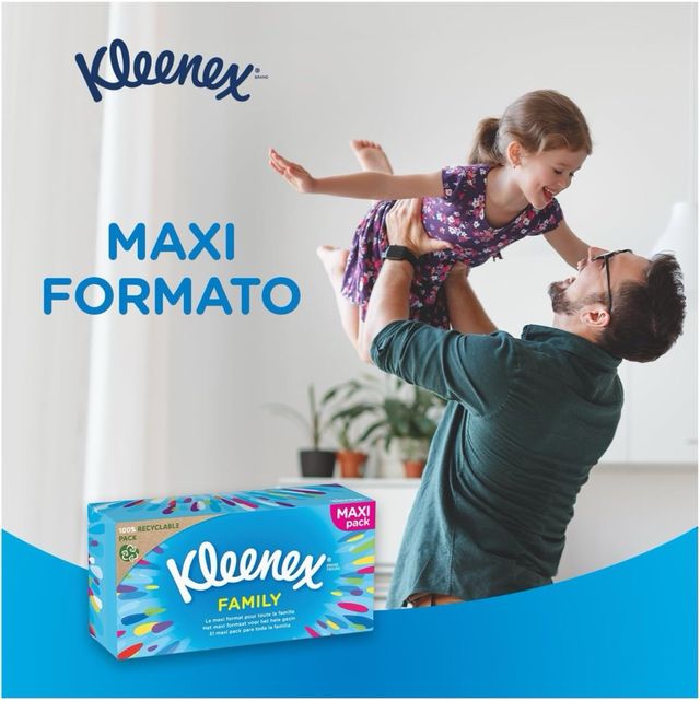 Kleenex Family Pack de 10 cajas de pañuelos