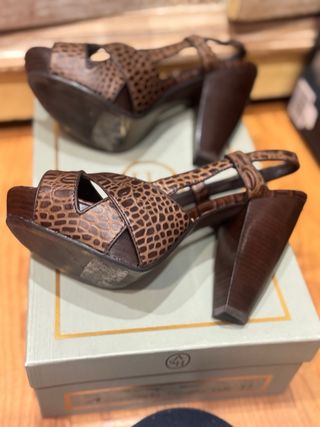 sandalias de ASH marrones