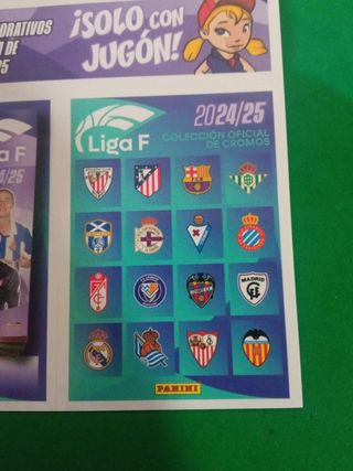 2 cromos conmemorativos liga f