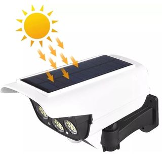 6 Telecamera Finta Faretto LED Solare Esterno Luc 