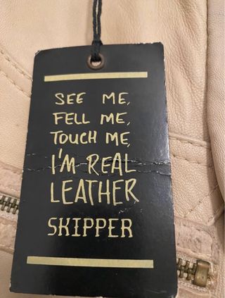 Cazadora piel skipper