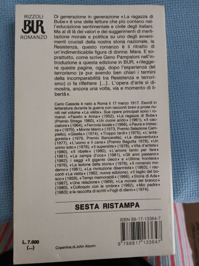 Libro, La ragazza di Bube