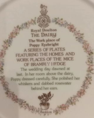 Piatto Brambly Hedge Royal Doulton TD