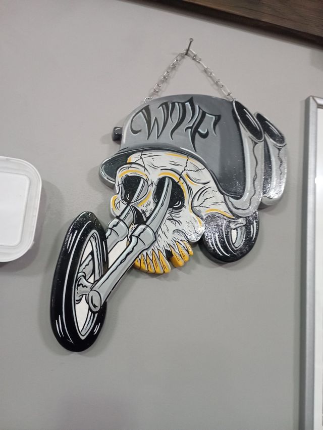 Insegna chopper skull