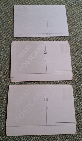 3 Cartoline anni 80 da collezionare
