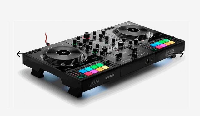 Controlador de Dj Hercules Inpulse 500 na sua caixa