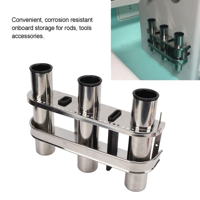 Portacanna da pesca in alluminio 3 tubi