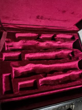Buffet Crampon valigia clarinetto doppio in pelle 