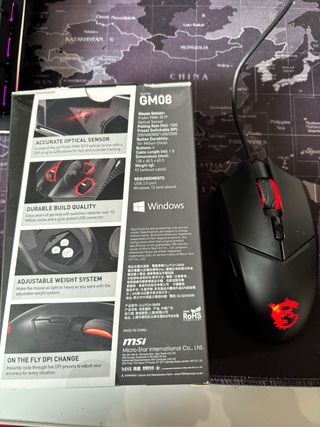 Raton gaming MSI con cable