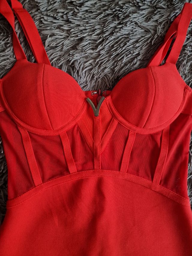 Vestido bandage rojo