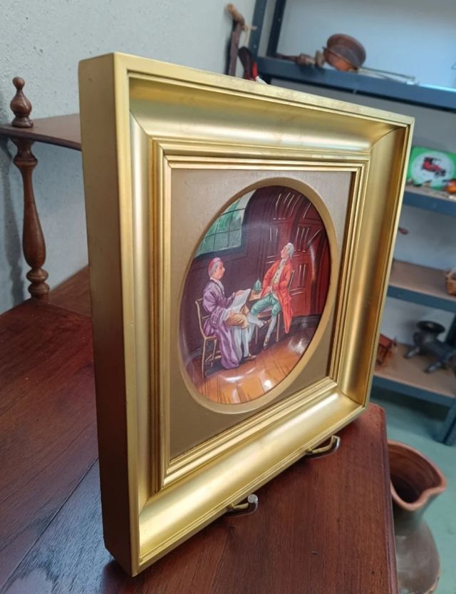 Piatto S.XX dipinto a mano